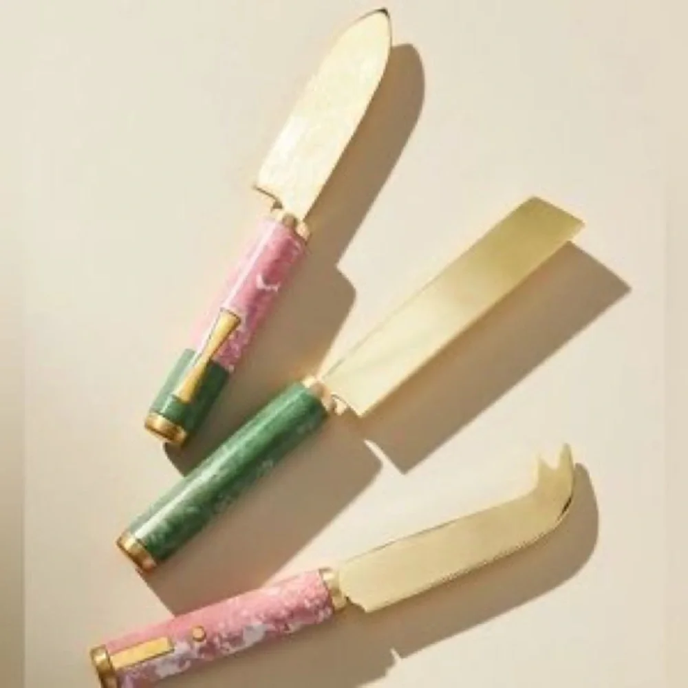 Anthropologie Bergen Cheese Knives, Set of 3
